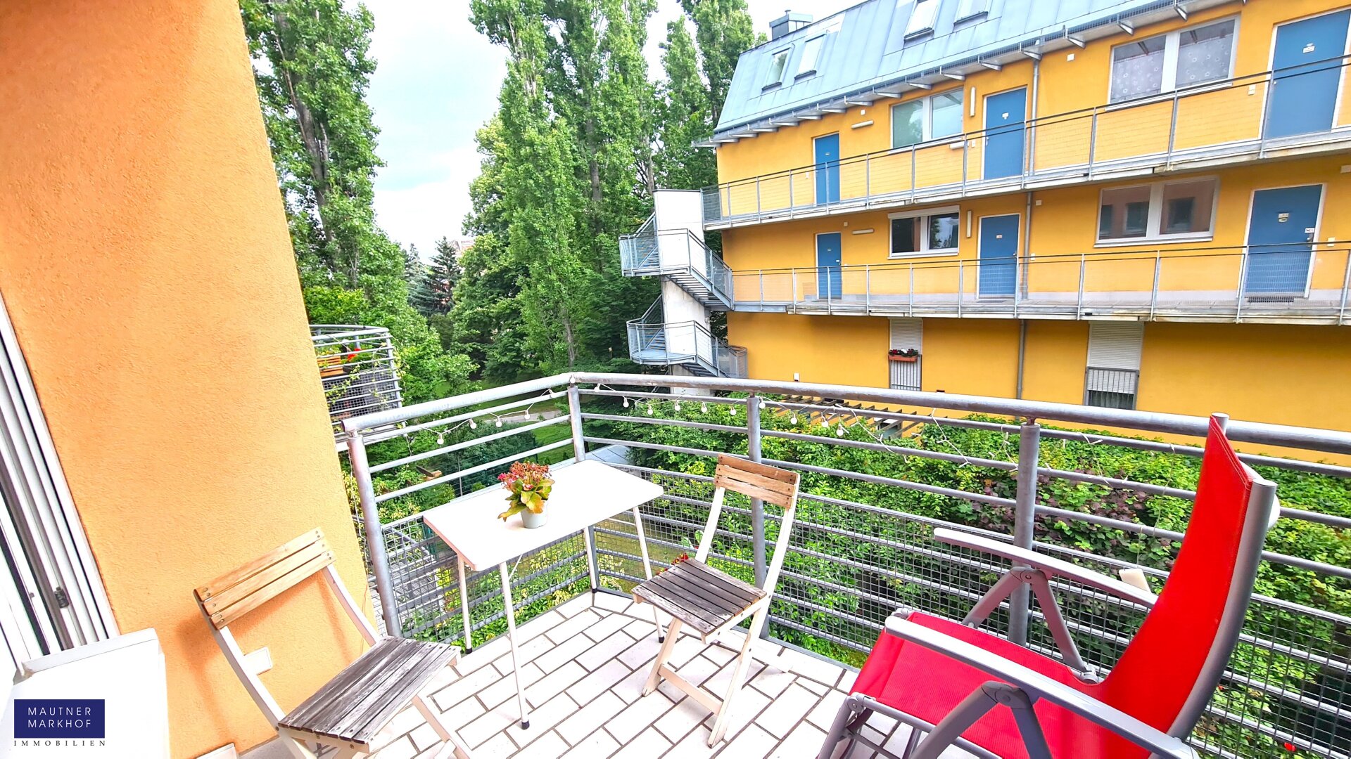 Perfektes 2 Zimmerappartement mit Südbalkon – Ruhelage – Grünblick- U3, S-Bahn!